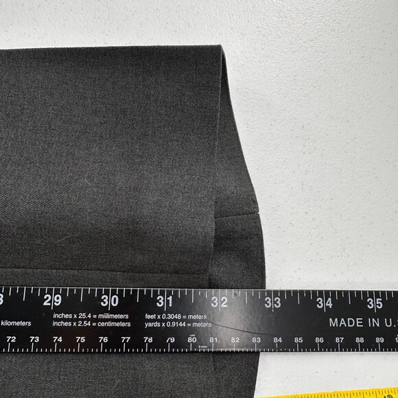 Van Heusen Traveler Mens Charcoal Gray Dress Pants 36x32 Office Wrinkle free - Picture 5 of 7